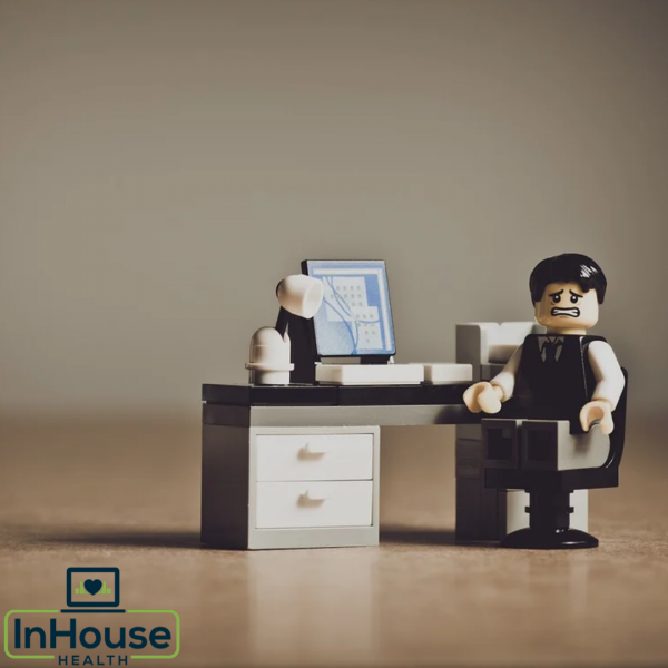 stress stressed marketer desk