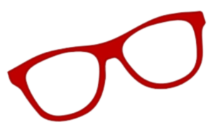 red glasses